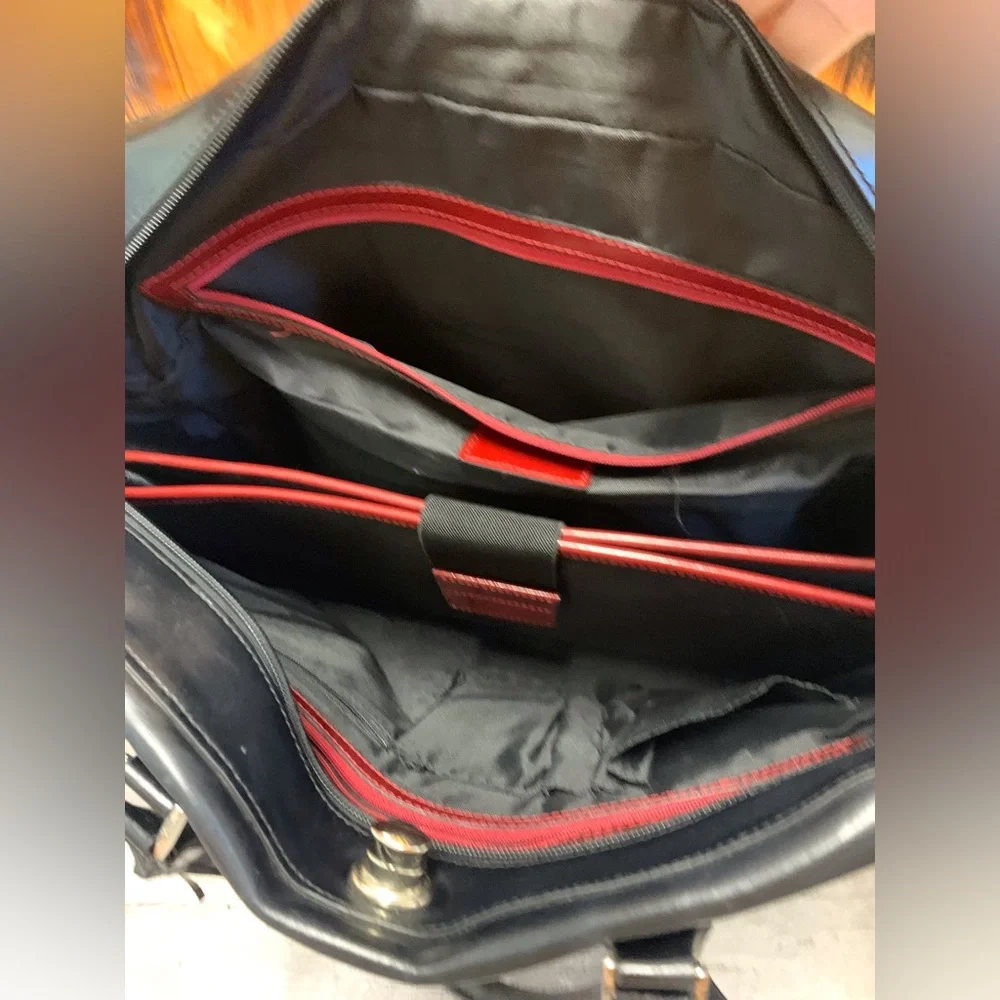 Franklin Convey Black Leather Co-Ed briefcase